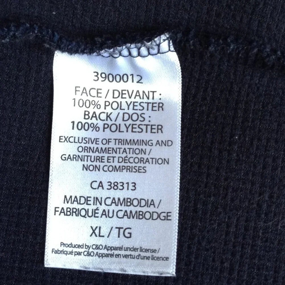 KARBON Men's Sweater Warm Jacket Size XL Full Front Zip Ski Skiing Navy Blue - Picture 6 of 7